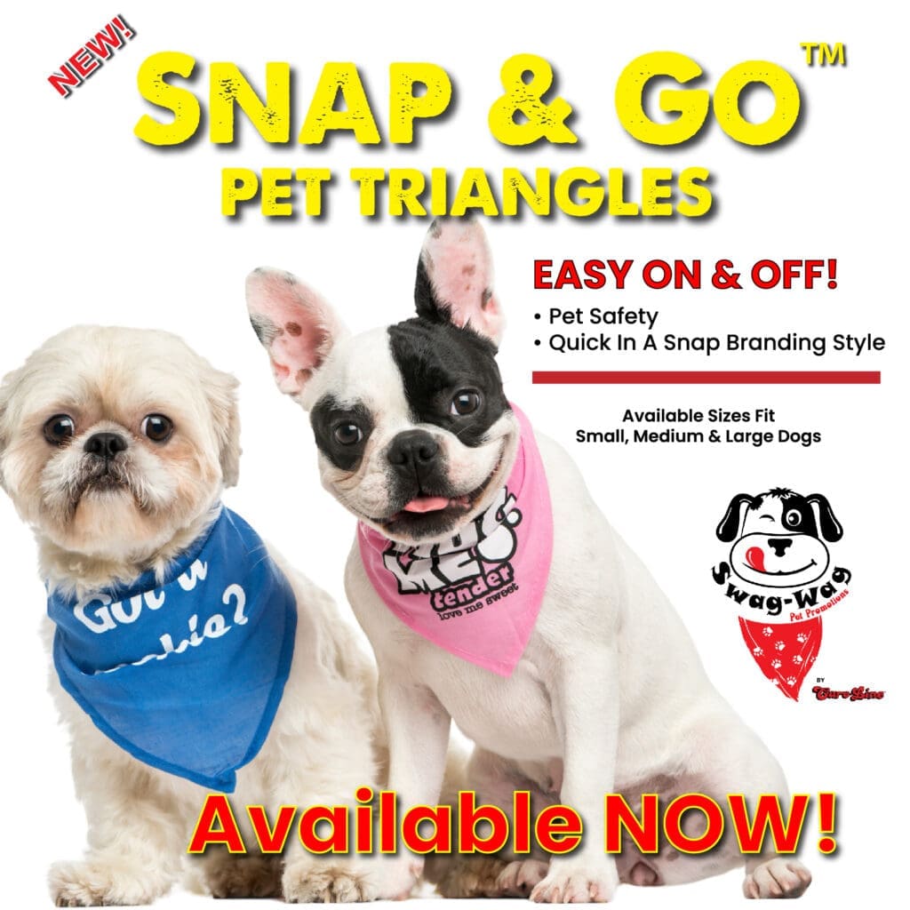 swag wag snap and go pet triangles