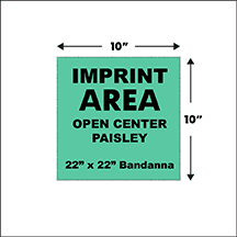 open center imprint area defined